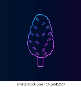 Tree with leaves nolan icon. Simple thin line, outline illustration of Autumn icons for UI and UX, website or mobile application