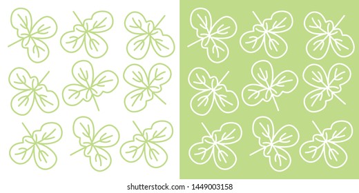 tree leaves seamless pattern sketch. abstract vector illustration. vector leaves pattern.