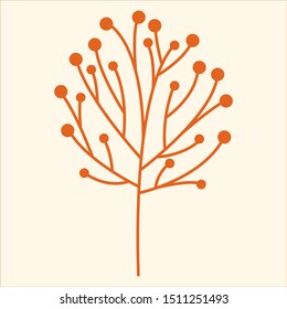 Tree with leaves vector logo, linear icon.