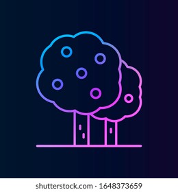 Tree, lemon nolan icon. Simple thin line, outline vector of treeicons for ui and ux, website or mobile application