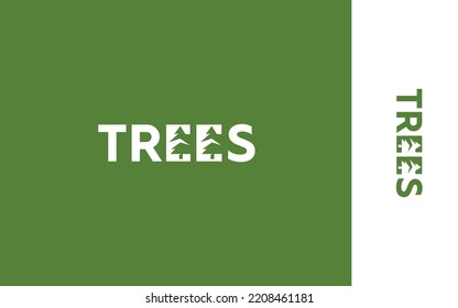 Tree Letter clever logo vector