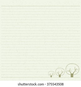 tree letter paper, paper texture based on wood sketch