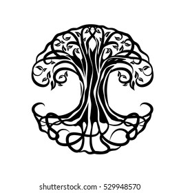 Vector Ornament Decorative Celtic Tree Life Stock Vector (Royalty Free ...