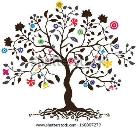 Tree Life Stock Vector (Royalty Free) 160007279 - Shutterstock