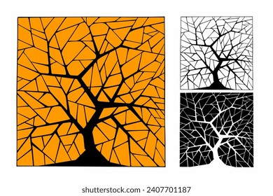 Tree of life, abstract vector illustration