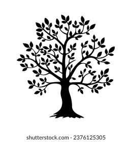 Tree of life black colour design