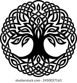 Árbol de la vida, Árbol de la vida Clipart, Árbol de la vida archivos cortados para Cricut, Árbol celta de la vida