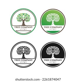 Tree life company logo template