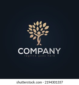 Tree Life Concept Logo Designd