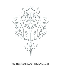 Tree of life contour element
