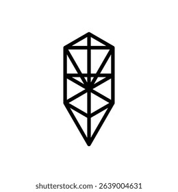 Tree of life. Editable stroke vector icon.