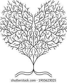Tree of Life Hand Drawn Design Vector