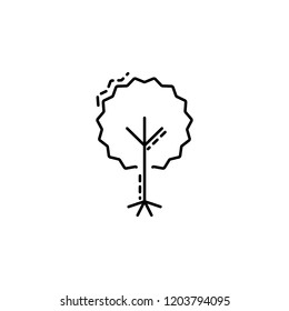 Tree of life icon. Element of Jewish icon for mobile concept and web apps. Thin line Tree of life icon can be used for web and mobile