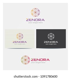 Tree of Life Icon, Logo for Corporate Business, Card Mock up in Several Colors