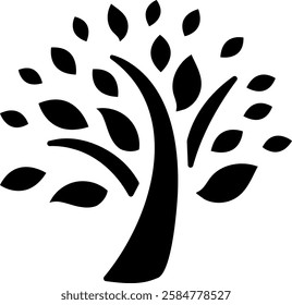 Tree of life isolated on transparent background. Vector illustration