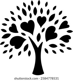 Tree of life isolated on transparent background. Vector illustration