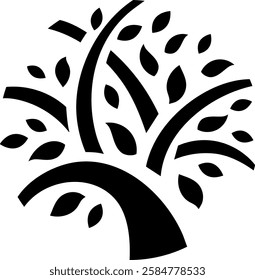 Tree of life isolated on transparent background. Vector illustration