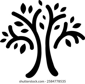 Tree of life isolated on transparent background. Vector illustration