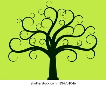 Tree of life with leaves