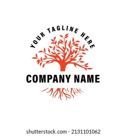 Tree of life logo design, beauty, growth, strength, root vector - Tree of life logo design inspiration isolated on white background