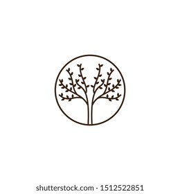 Tree of life logo design inspiration isolated, vector