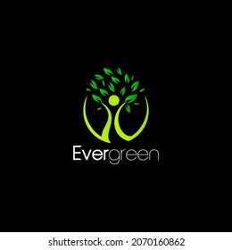 Tree Of Life Logo, Lifestyle Logo, Evergreen Logo
