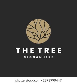 tree of life logo. Natural product plant icon.