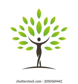 logo de árbol de la vida , simple y limpio