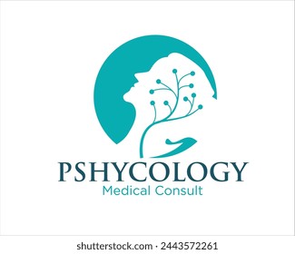 tree life psychology mind logo designs for medical service