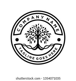 Tree of Life Seal / Emblem logo design inspiration