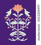 Tree of life simple vector illustration