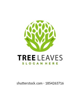 Tree of Life Stamp Emblem logo Design vector illustration