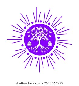 tree of life symbol vector image illustration	