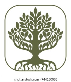 Tree of Life Yggdrasil World Tree Silhouette