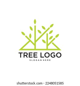 Baum mit Logo-Design