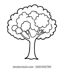 tree line art vector design 