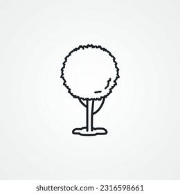tree line icon. tree line icon.