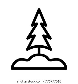  tree Line icon