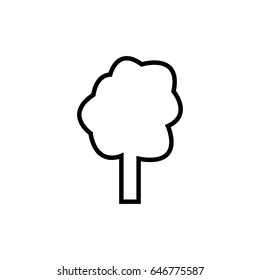 tree line icon illustration isolated vector sign symbol