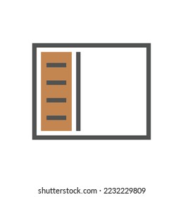 Symbol für Baumlinie. Pixel perfekt