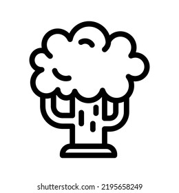 tree line icon illustration vector graphic 