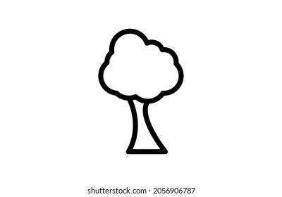 Tree Line Icon Simple vector