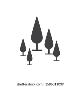 Tree line icon Vector Illustration design Logo template