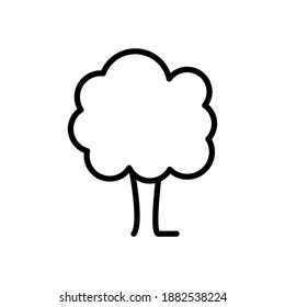 tree line icon vector illustration