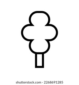 Tree line icon. Vector illustration isolated on white background.