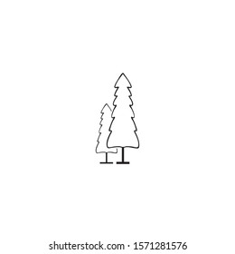 Tree Line Logo Template vector symbol nature