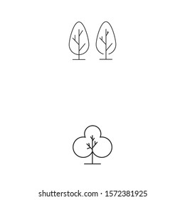 Tree Line Logo Template vector symbol nature