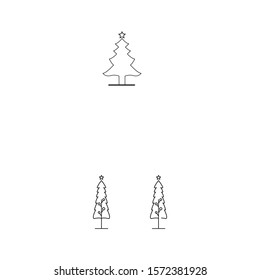 Tree Line Logo Template vector symbol nature