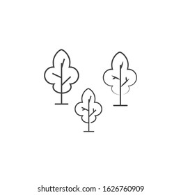 Tree Line Logo Template vector symbol nature