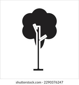 tree line new vector icon